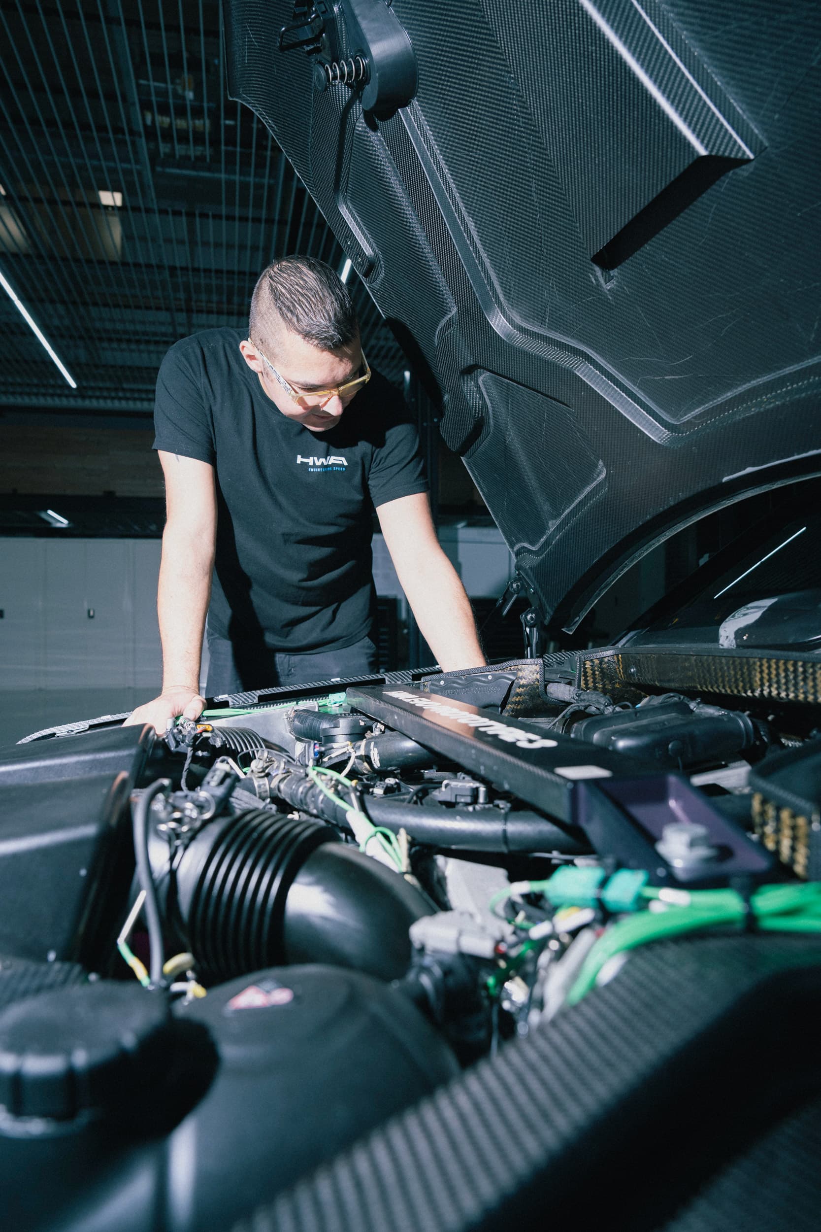 Motorhaube offen